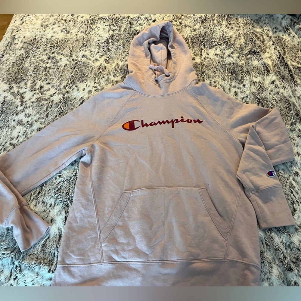 pink champion hoodie size s
